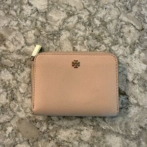 Tory Burch Emerson Zip Coin Case taupe